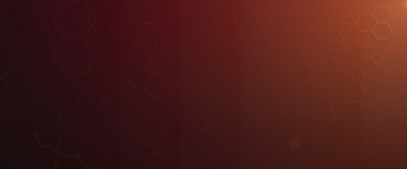 Hexagonal Pattern in Gradient Abstract Background for Technology Concept