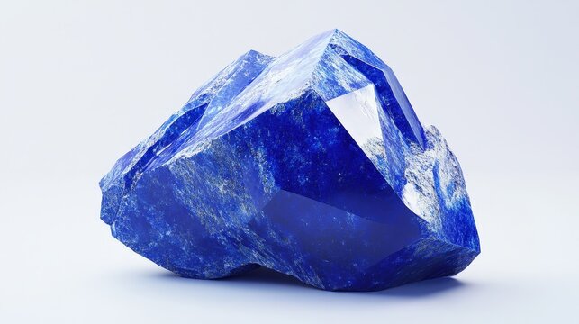 Stunning raw lapis lazuli gemstone with vivid blue hues and natural texture