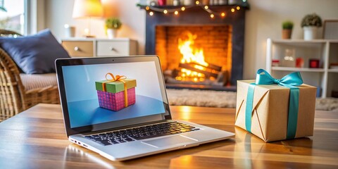 Naklejka premium Online Shopping Bargains with Coupons, Gift Boxes, and Discounts for E-commerce Success