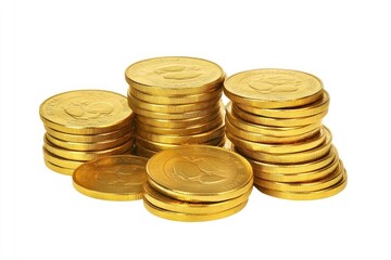 Gold coin treasure money.