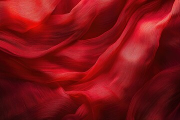 Obraz premium Red Fabric Close Up