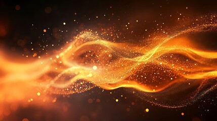 Obraz premium Energy Flow Background, Generative AI