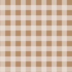 Checkered pastel cozy beige colors background, Scottish holiday blanket, picnic grid fabric pattern, winter Christmas textile