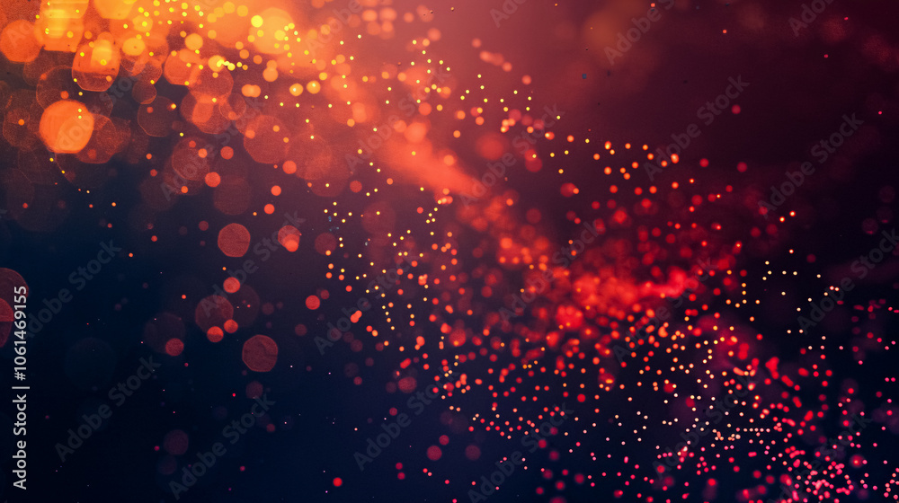 Wall mural abstract technology particle background.