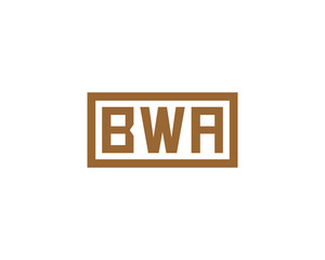 BWA logo design vector template. BWA