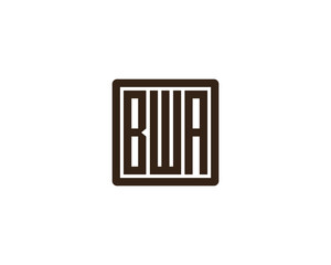 BWA logo design vector template. BWA