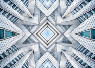 Rockpaperscissors Pattern - Architectural Photography, Abstract Design, Modern Aesthetics, Minimalism, Creative Patterns, White Background, Geometric Shapes, Visual Art, Contemporary Style,