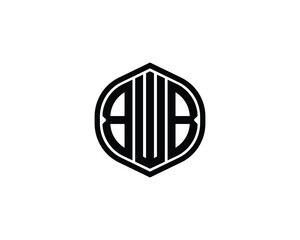 BWB logo design vector template. BWB