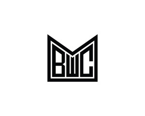 Fototapeta premium BWC logo design vector template. BWC