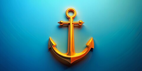 Sea Anchor Icon Design - Simple Shape for Nautical Themes, Minimalist Vector Style, Marine Symbol for Graphic Projects, Logo Creation, and Digital Illustrations © Supittra