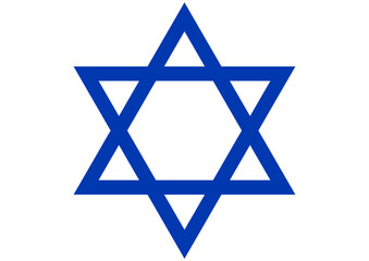 Star of David Clipart. Vector illustration
