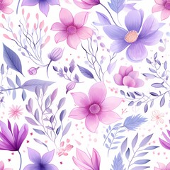 Obraz premium Watercolor floral frame with vibrant orange and blue flowers creating an elegant border.