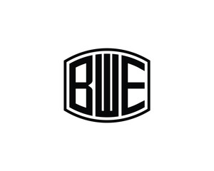 BWE logo design vector template. BWE