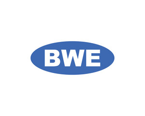 BWE logo design vector template. BWE