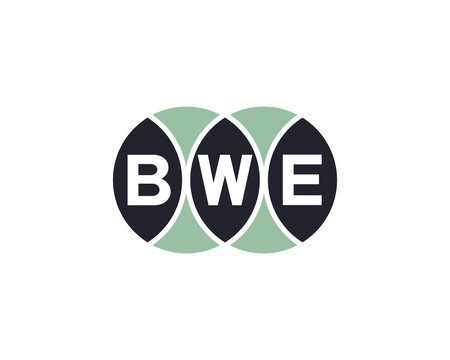 BWE logo design vector template. BWE