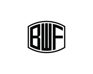 BWF Logo design vector template. BWF