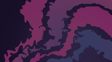 Obraz premium Gradient Color Fluid Shapes ,Abstract Purple Wave Art