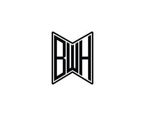 BWH Logo design vector template. BWH