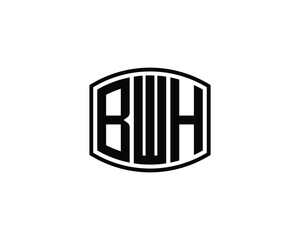 BWH Logo design vector template. BWH
