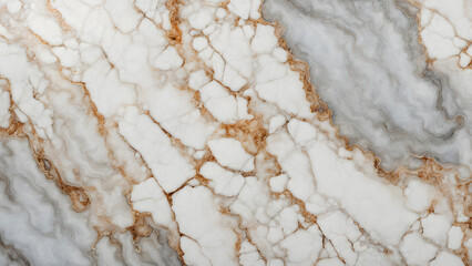 A marble floor with a few cracks and a few spots of brown