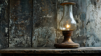 Antique Oil Lamp from the Early 1900s