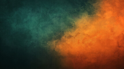 A Dark background with textured background, orange and green gradient, dark tones, digital art...