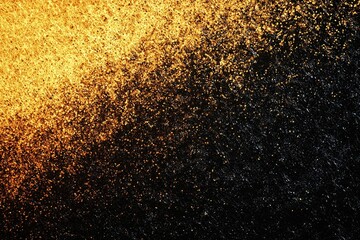 Gold and black glitter background texture, perfect for design and arts.
