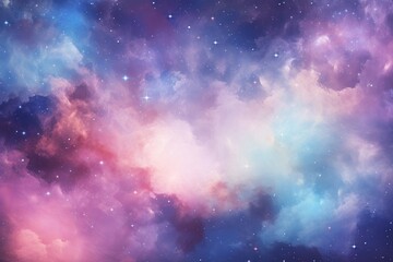 Fototapeta premium Pastel Color space astronomy universe nebula.