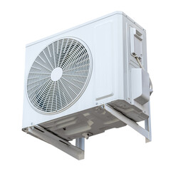 air conditioning compressor isolated on white