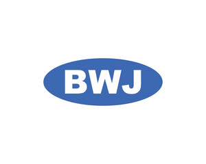 BWJ logo design vector template. BWJ