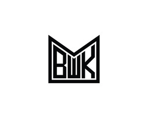 BWK logo design vector template. BWK