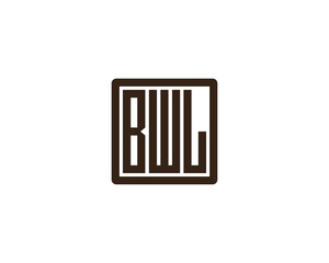 BWL logo design vector template. BWL