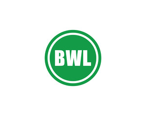 BWL logo design vector template. BWL