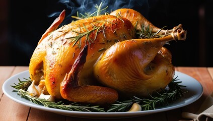 roasted country on a plate