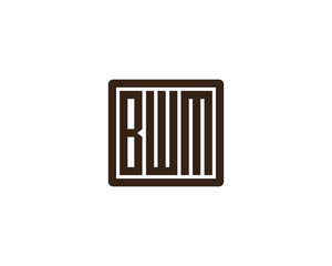 BWM logo design vector template. BWM