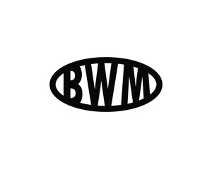 BWM logo design vector template. BWM