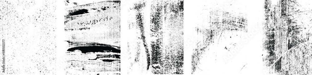 Leinwandbilder Grunge textures set. Collection of vector, distress, textures .Simply Place grungy textured overlay over any Object to Create grunge ,dirty effect .Various distressed texture for your design. 