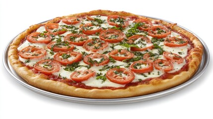 Classic Margherita Pizza with Mozzarella and Basil