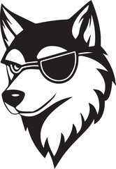 Fierce One-Eyed Wolf Mascot Logo