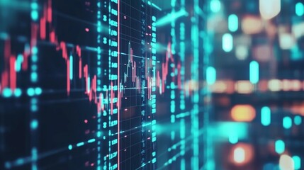 Blue Tech Finance Fintech Background