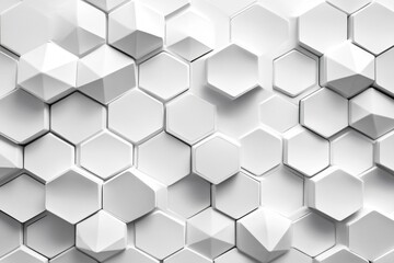 Fototapeta premium Abstract Geometric Pattern with Hexagons and Squares