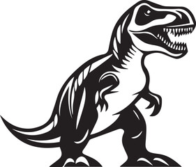 Tyrannosaurus Rex Silhouette Logo, T-Rex Vector, T-Rex Clipart, T-Rex Icon