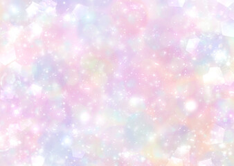 幻想的メルヘンなきらきら背景 – 壁紙・テクスチャ・イラスト素材【ピンク・紫・虹色】
