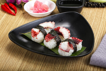 Japanese cuisine - sushi with octopus