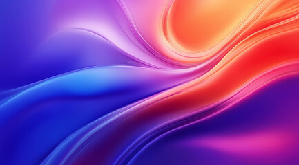 Obraz premium An abstract background for the red Mystic phone wallpaper, with vibrant colors. A dark blue and purple with an orange gradient in between, and smooth curves.