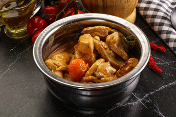 Thai Tom yum soup with chicken