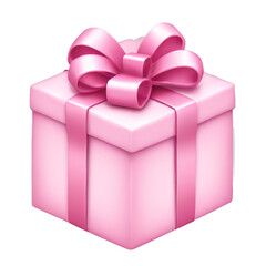 pink gift box with ribbon emoji icon