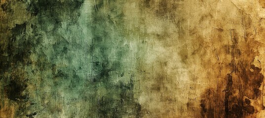 Obraz premium A rustic, earthy texture with shades of brown and green, resembling weathered wood or aged parchment. this natural, organic design is ideal for environmental themes and backgrounds