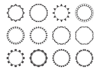 12 clipart circle shape creative design