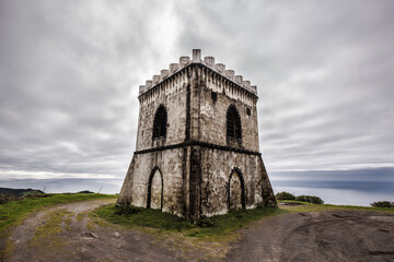 Old guard tower on Sao Miguel island , Azores , Portugal